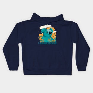 The koala bear. The magical nature of Australia. Kids Hoodie